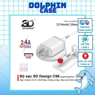 Bộ Củ + cáp sạc C66 sạc nhanh an toàn cho mọi loại điện thoại