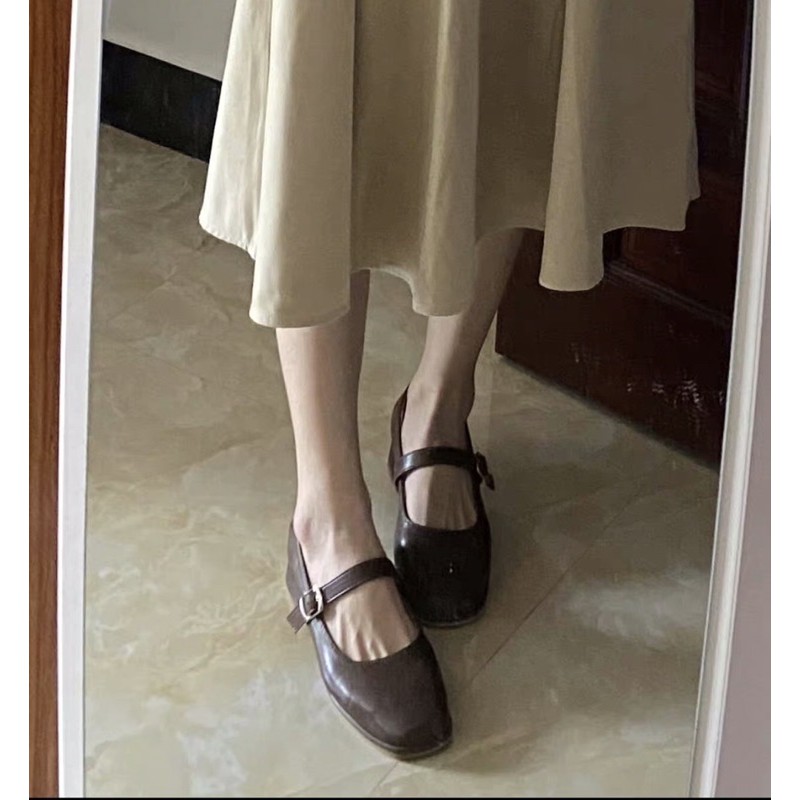 Giày Marry Jane mũi tròn hàn