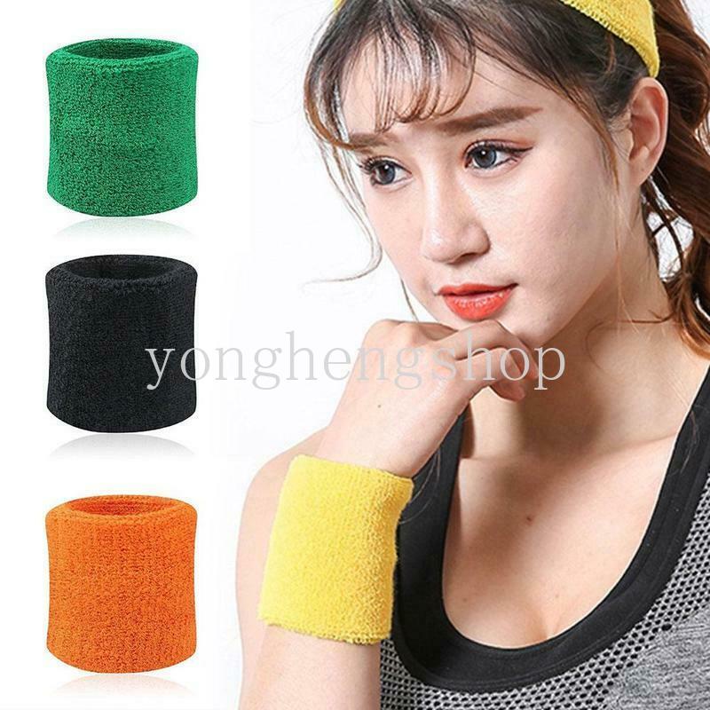 Băng Đeo Cổ Tay Cotton Thấm Hút Mồ Hôi Dùng Khi Chơi Thể Thao