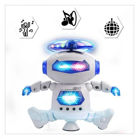 [Có sẵn] Robot Thông Minh Xoay 360 Độ Thế Hệ Mới Nhảy Theo Điệu Nhạc, Đồ Chơi Cho Bé