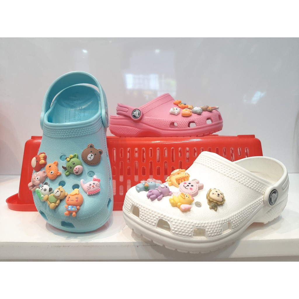 Jibbitz đá xịn, charm gắn dép sục, sticker đá gắn dép sục crocs - Crocs house