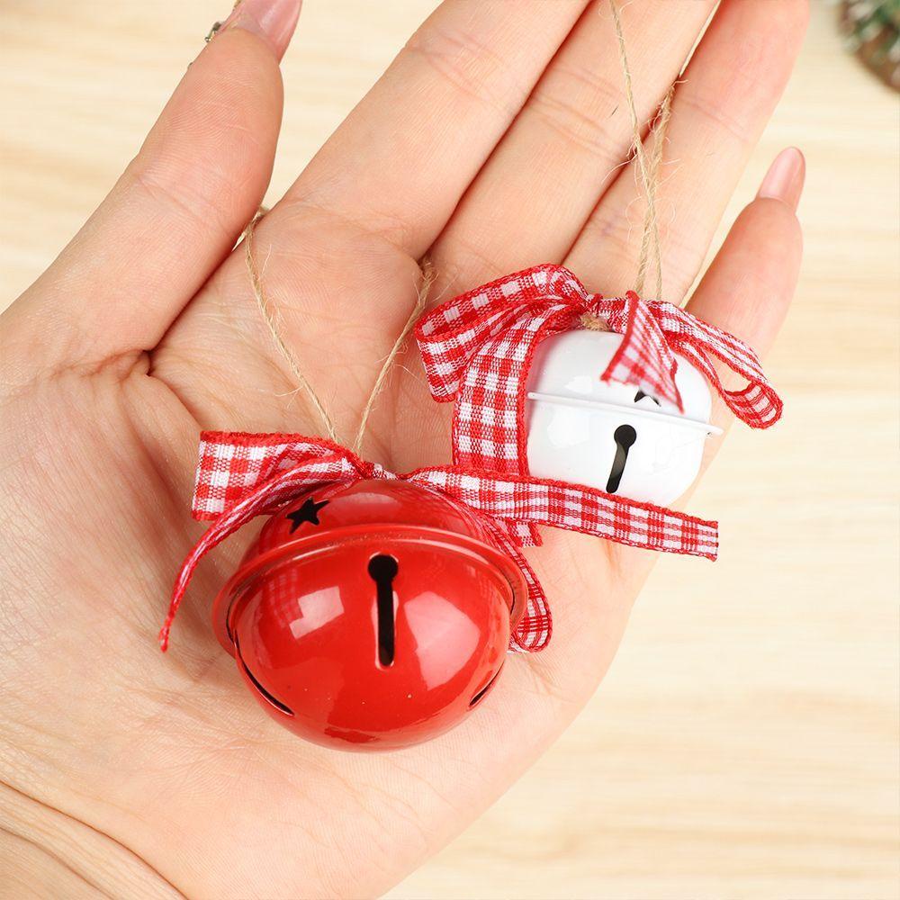 LONTIME Set 6 Chuông Giáng Sinh 4cm Bằng Kim Loại Dễ Thương Dùng Để Trang Trí
