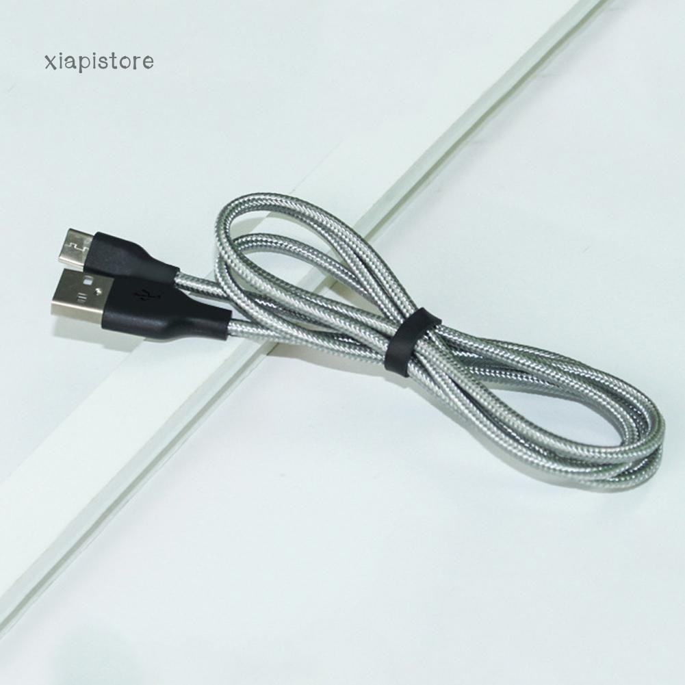 Cáp Sạc Micro Usb / Type C Dạng Dây Dù 1M Cho Điện Thoại