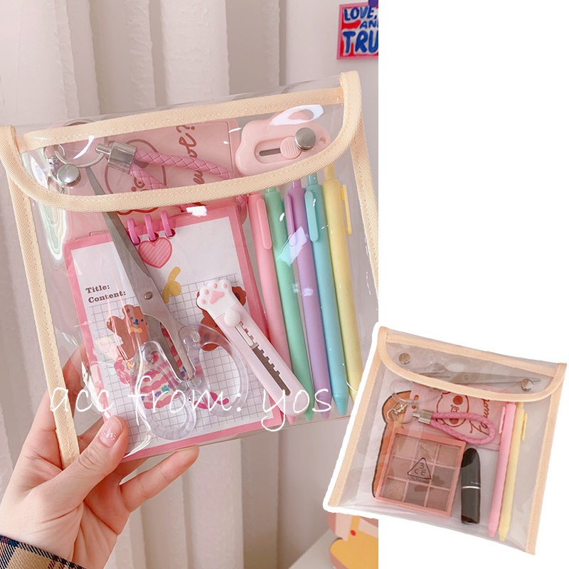 Ví/Túi đựng tiện ích trong suốt xinh xắn