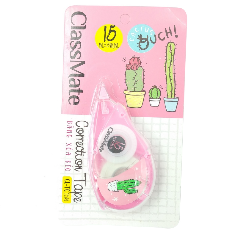 Xóa Kéo 5 mm x 15 m - ClassMate CL-CT150 - Màu Hồng