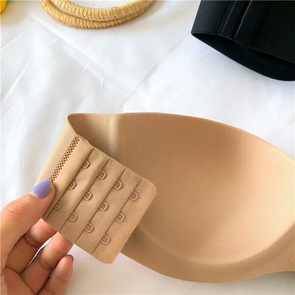 Áo Ngực Không Dây Cúp Ngang Mút Mỏng, Áo Lót Nữ Không Gọng Mặc Đầm Hở Lưng AMYBRA A218