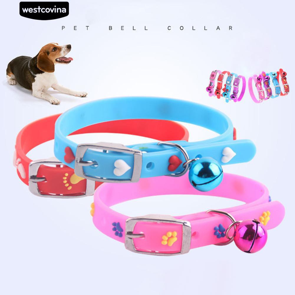 Vòng Cổ Đính Chuông Hình Trái Tim Đáng Yêu Cho Thú Cưng