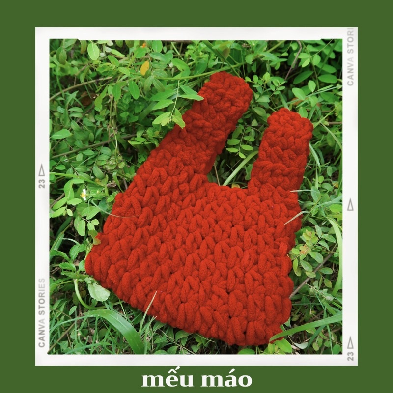 Túi len móc knot bag - crochet by Mếu máo