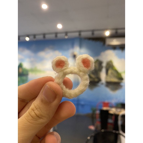 Nhẫn len thỏ gấu