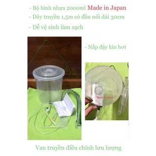 Bộ bình truyền cà phê Enema 2000ml, Thụt tháo đại tràng, Thải độc cà phê, Thải độc đại tràng,Túi súc ruột, Cafe enema