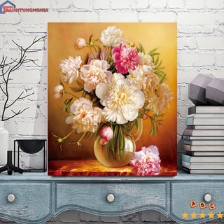 Tranh đính đá bình hoa nghệ thuật VS075 (60cm x 50cm)