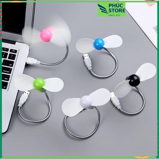 Quạt mini 2 cánh, Nguồn điện 6V, kết nối USB. Sử dụng với LAPTOP, Sạc Pin dự phòng. Quạt mát mùa hè