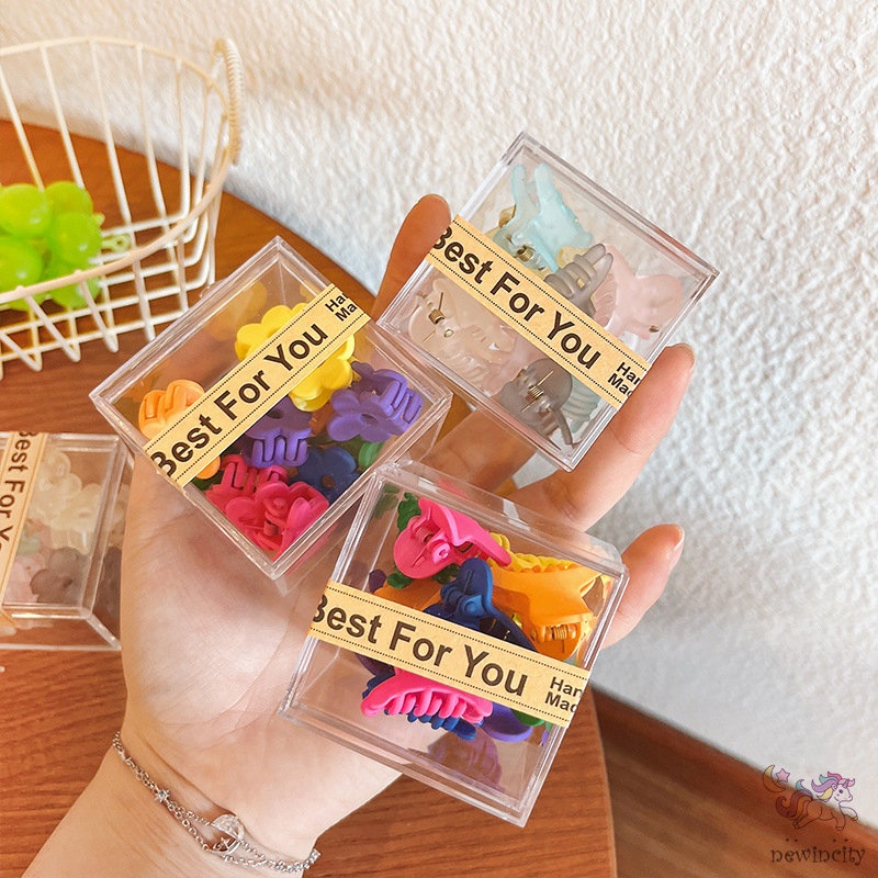 Set 12 Kẹp Tóc Càng Cua Xinh Xắn Phong Cách Hàn Quốc Cho Bé Gái