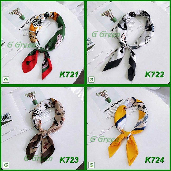 Khăn turban vuông satin 70x70cm K721-K728