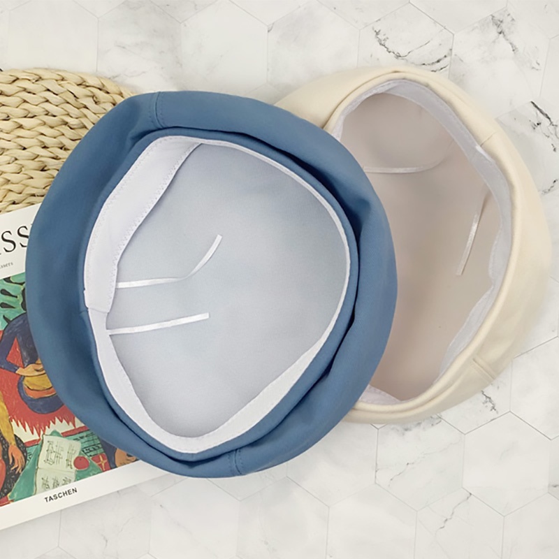 Mũ Nồi Màu Trơn Korea Phong Cách Retro RQN1771