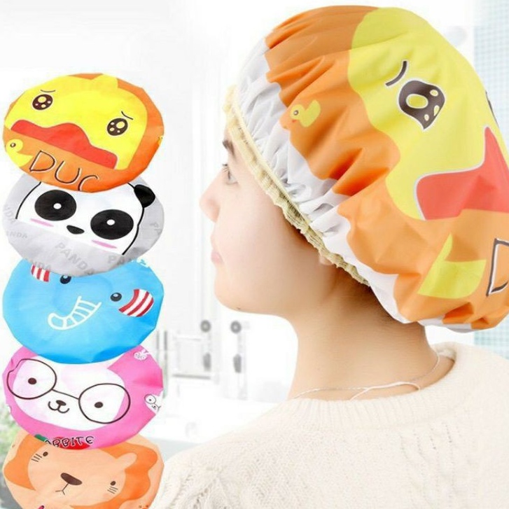 Mũ Trùm Tóc - Mũ Trùm Đầu Cao Cấp - Chống Thấm Nước Trong Khi Tắm Hoặc Ủ Tóc Thời Trang Liz Flower