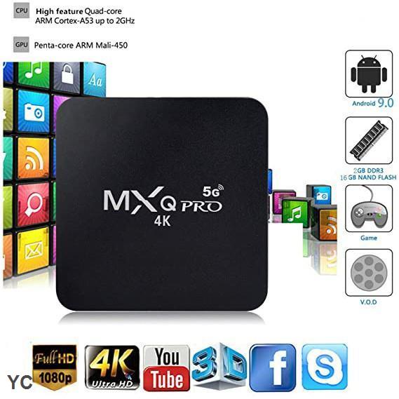 Đầu TV box MXQ Pro 5g 4K 16GB / 256gb WiFi Android 11.1 HD Thông Minh KèM Phụ KiệN