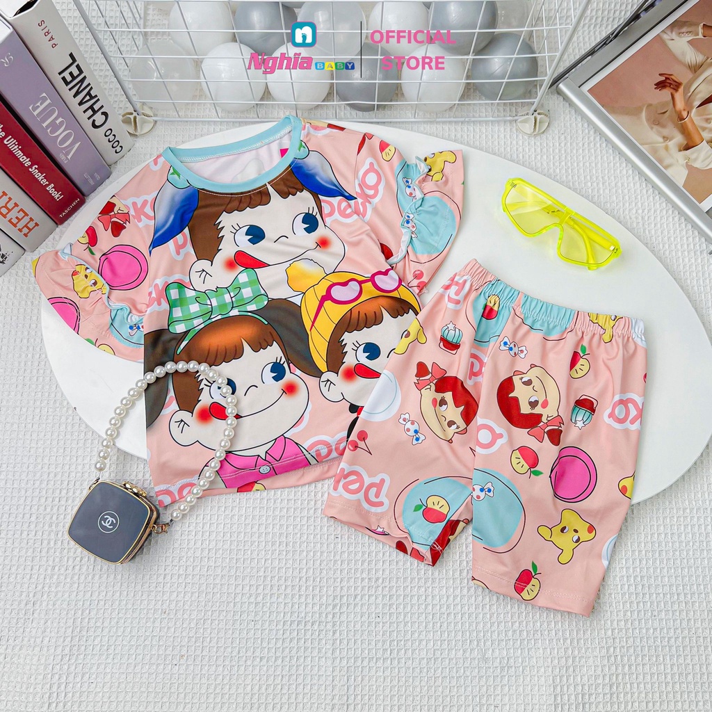 Đồ bộ bé gái NGHĨA BABY dành cho bé từ 9kg-38kg