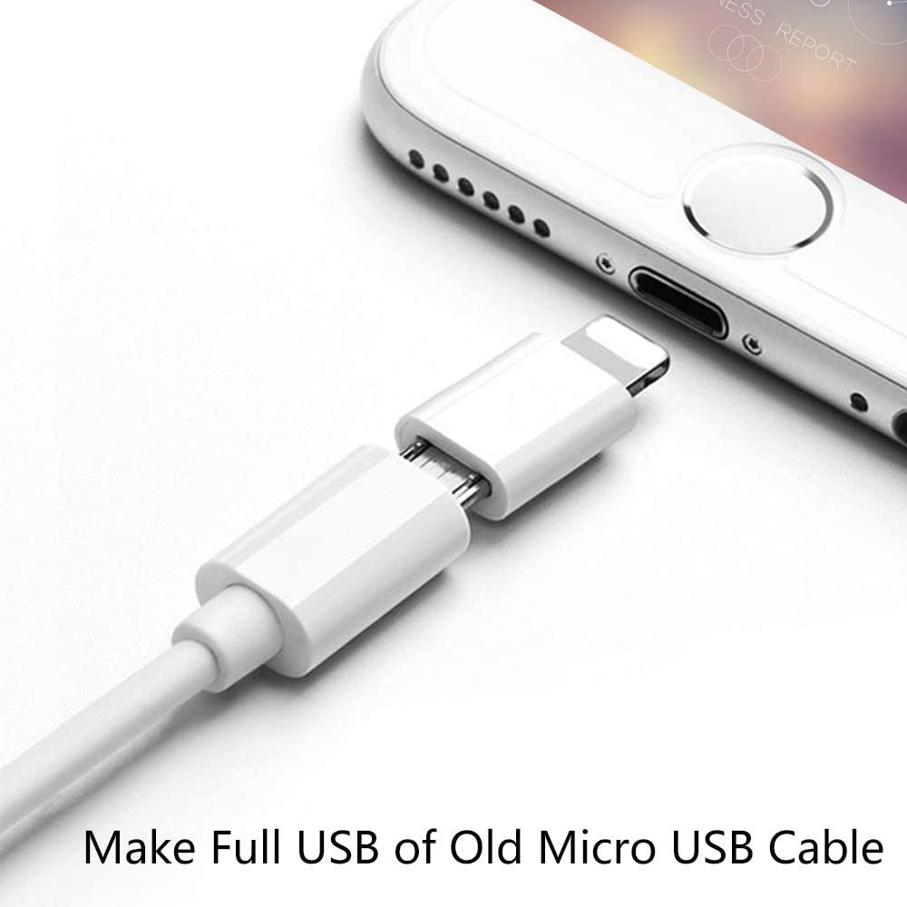 ANDROID Đầu Chuyển Đổi Micro Usb Sang Iphone 12 Mini 11 Pro Max Xr Xs X 8 + Se 2020