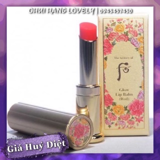 Son dưỡng bổ sung ẩm và chống nắng - Whoo Mi Glow Lip Balm