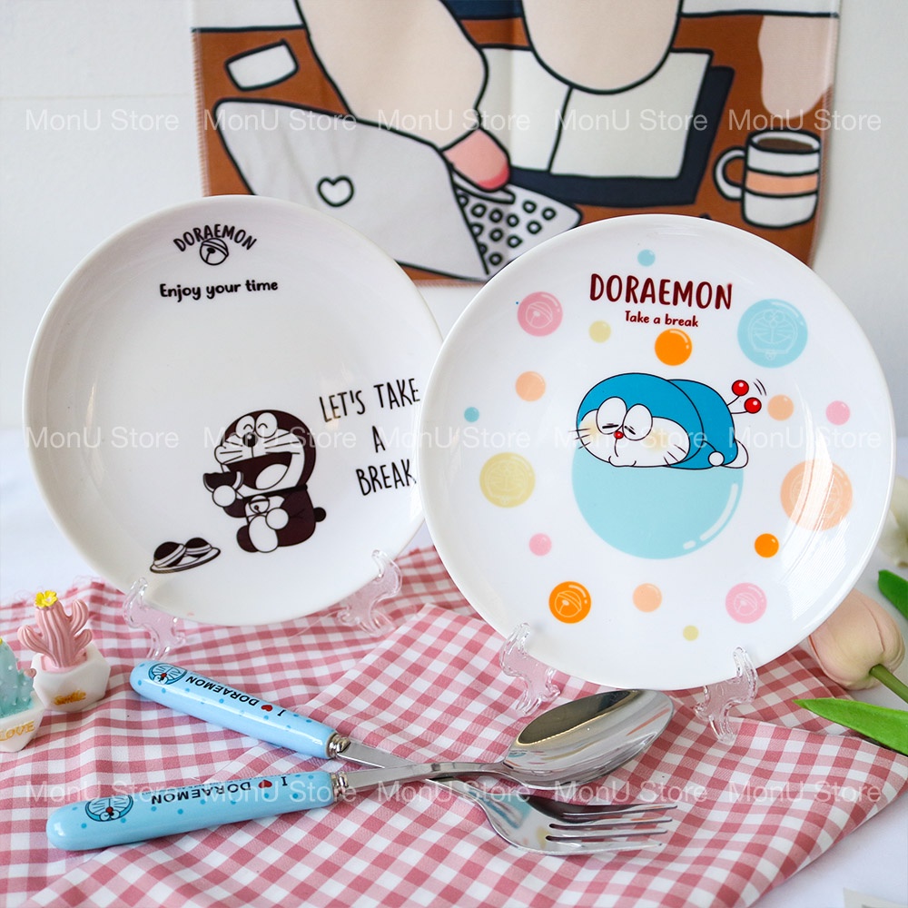 Đĩa sứ DORAEMON DOREMON dễ thương cute MON0248