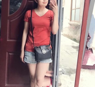Áo phông cổ tim túi VNXK