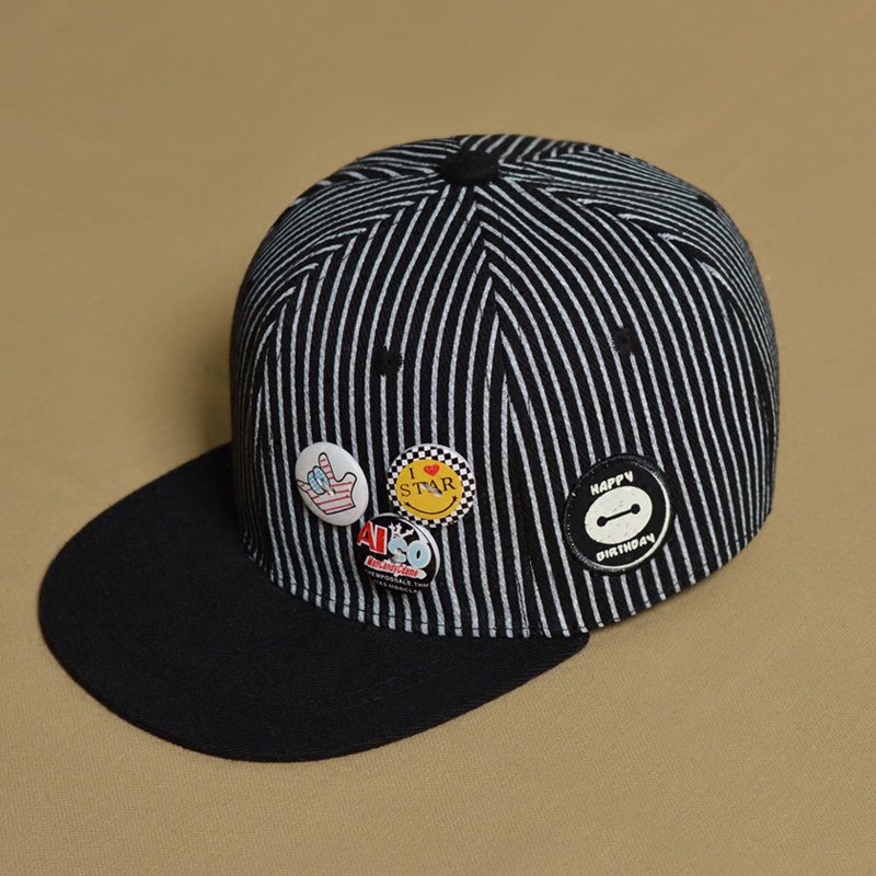 Mũ lưỡi trai kẻ sọc cho bé