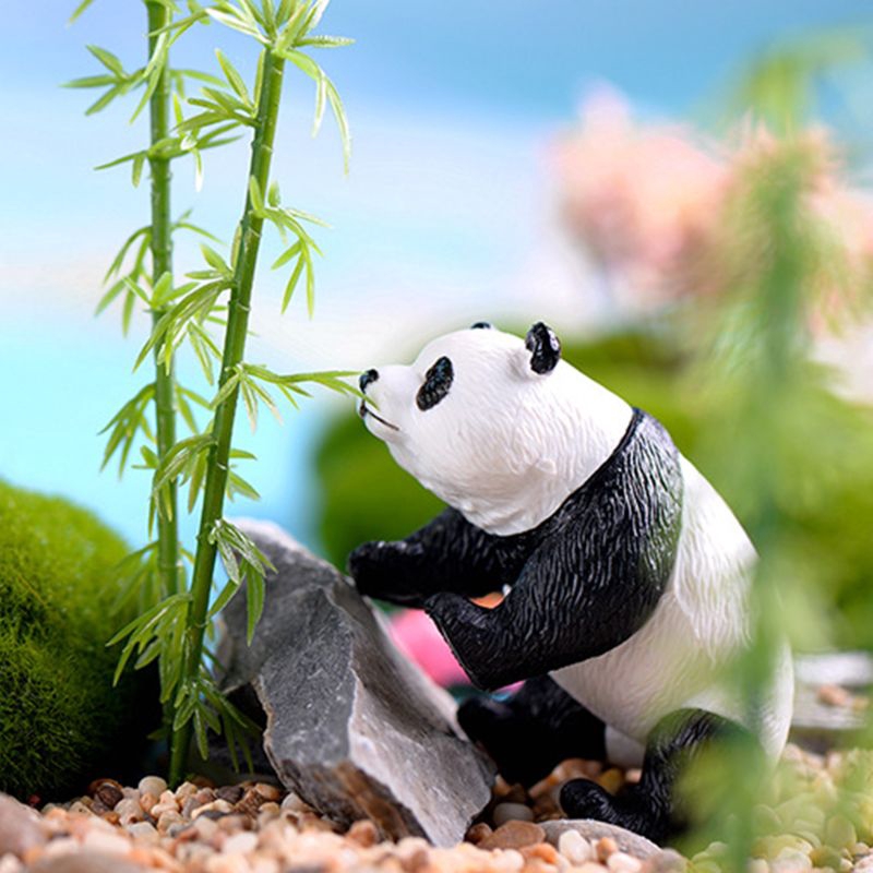 Mô Hình Gấu Trúc Mini Dễ Thương Dùng Để Trang Trí