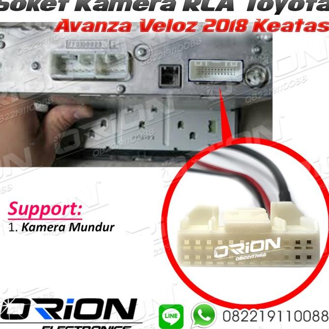 Ổ Cắm Camera Lùi Rca Mẫu Mới VELOZ 2019 AVANZA VELOZ!!!!!