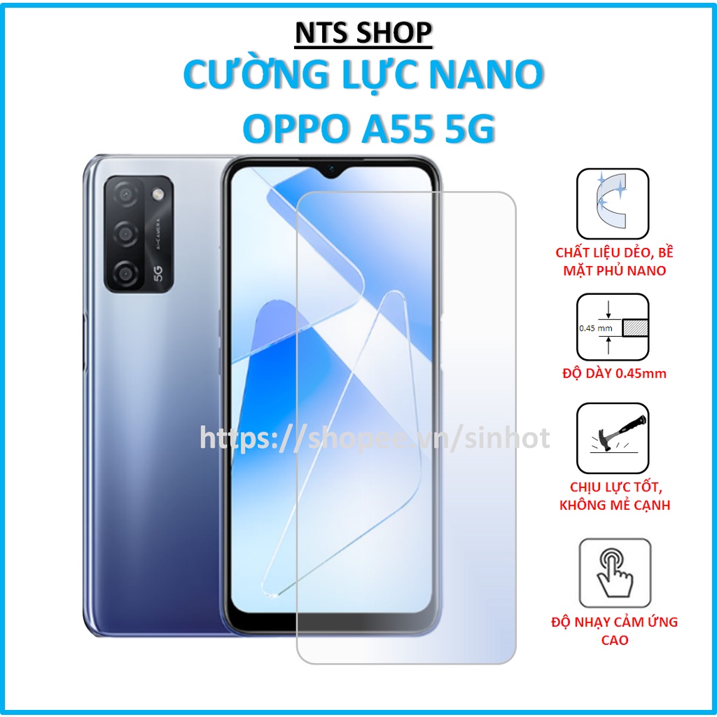 Dán cường lực dẻo bảo vệ màn hình/PPF chống xước OPPO A55 5G