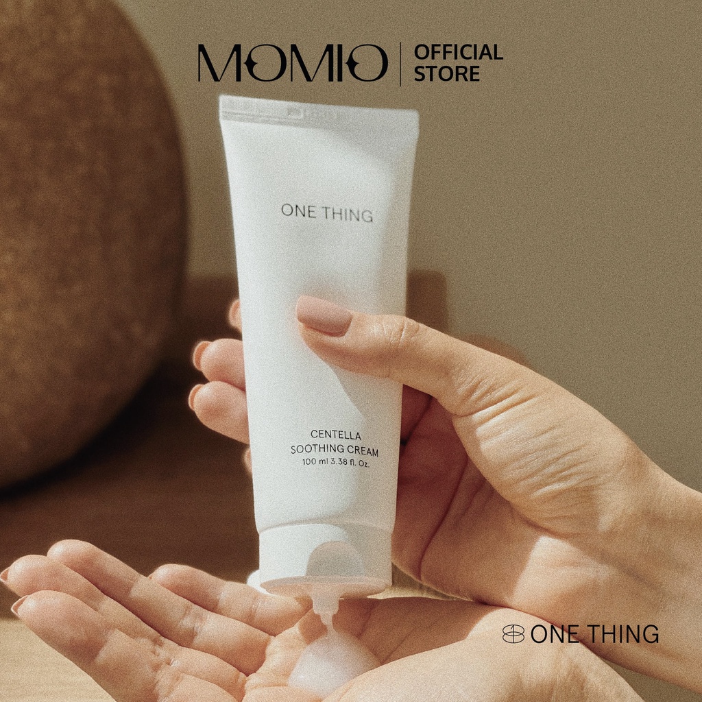 Kem dưỡng làm dịu da chiết xuất rau má One Thing Centella Soothing Cream 100ml - Momio.Asia