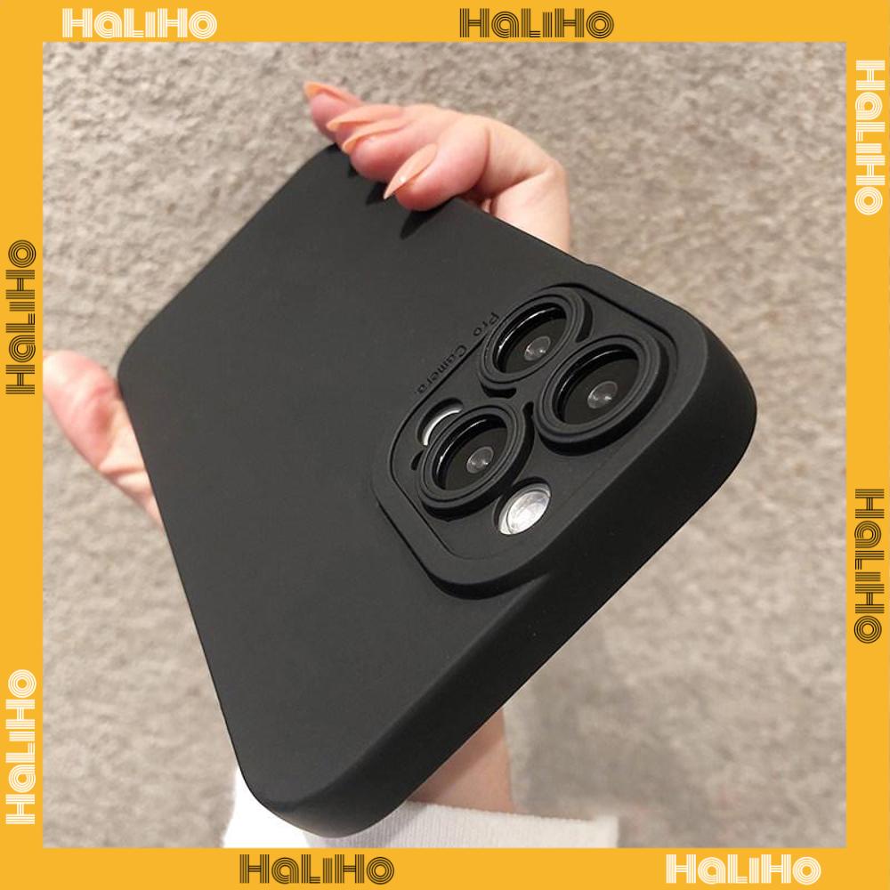 Ốp điện thoại silicone mềm màu trơn chống sốc bảo vệ camera thích hợp cho iPhone 14 Max 13 ProMax 12 ProMax 11 7Plus XR