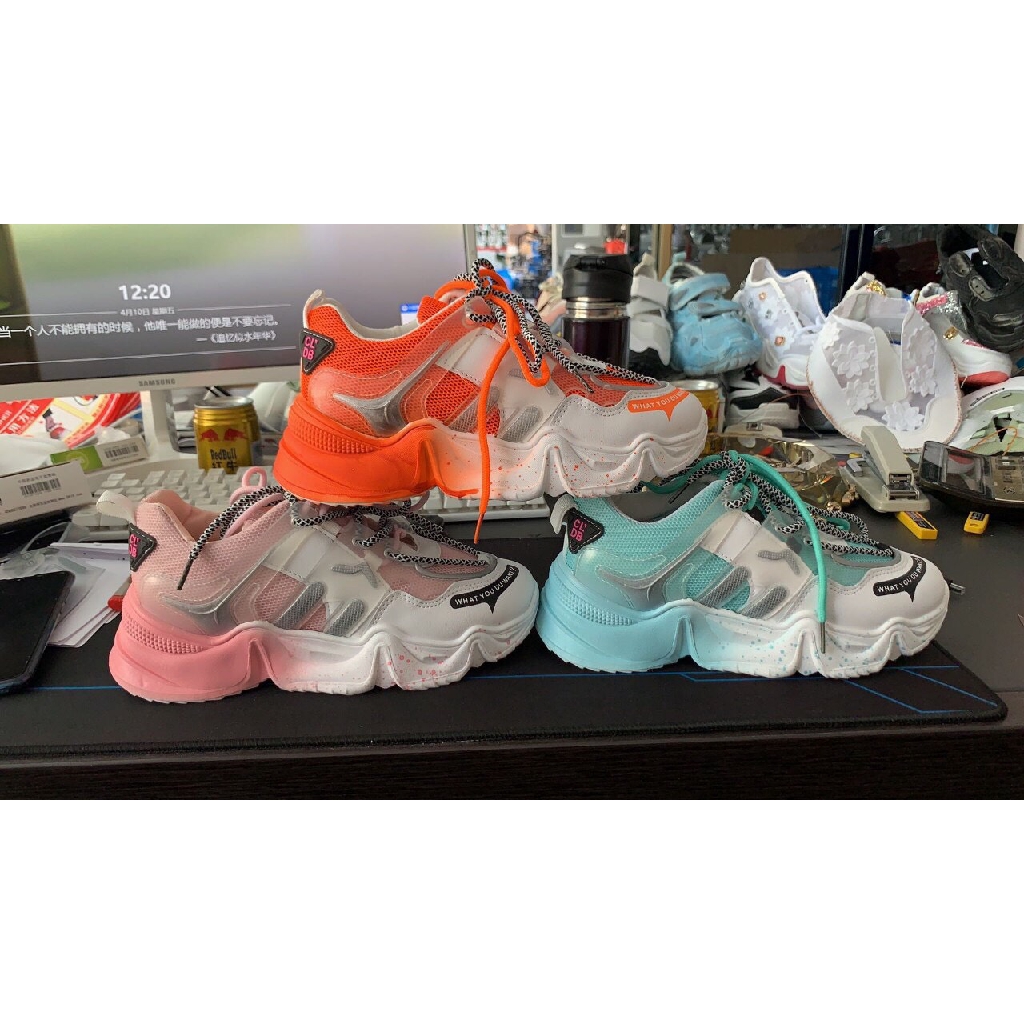 Giày thể thao Freeship Giày thể thao nữ đế sóng loang màu chất đẹp êm chân fullbox 30-2