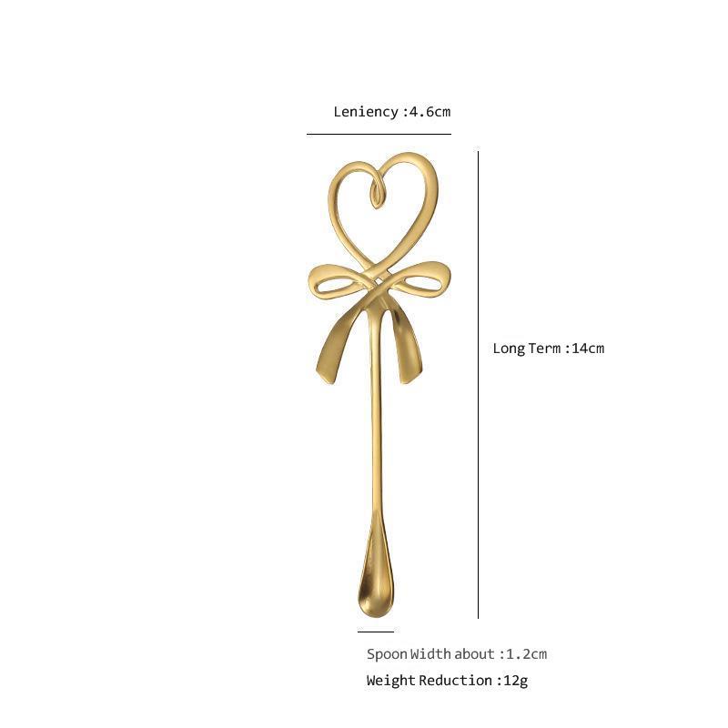 Muỗng cà phê hình nơ bướm bằng thép không gỉ