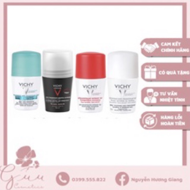 Lăn khử mùi Vichy 50ml Pháp