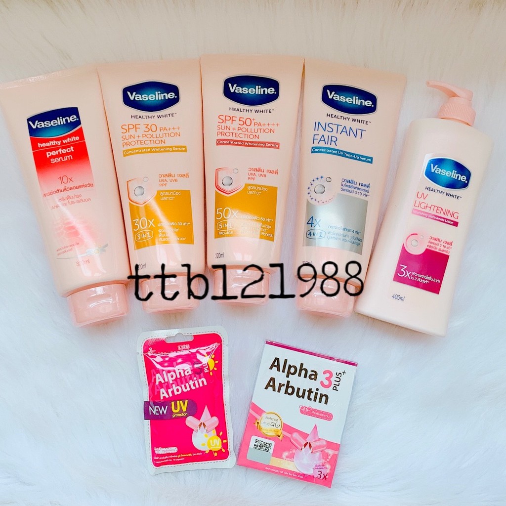 Sữa Dưỡng Thể Vaseline 50x Dưỡng Trắng Da với SPF 50+ PA++++