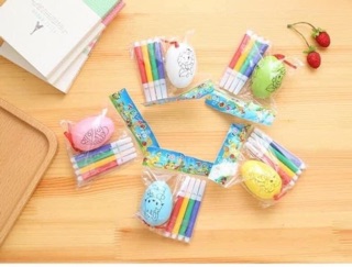 Set 10 trứng tô màu