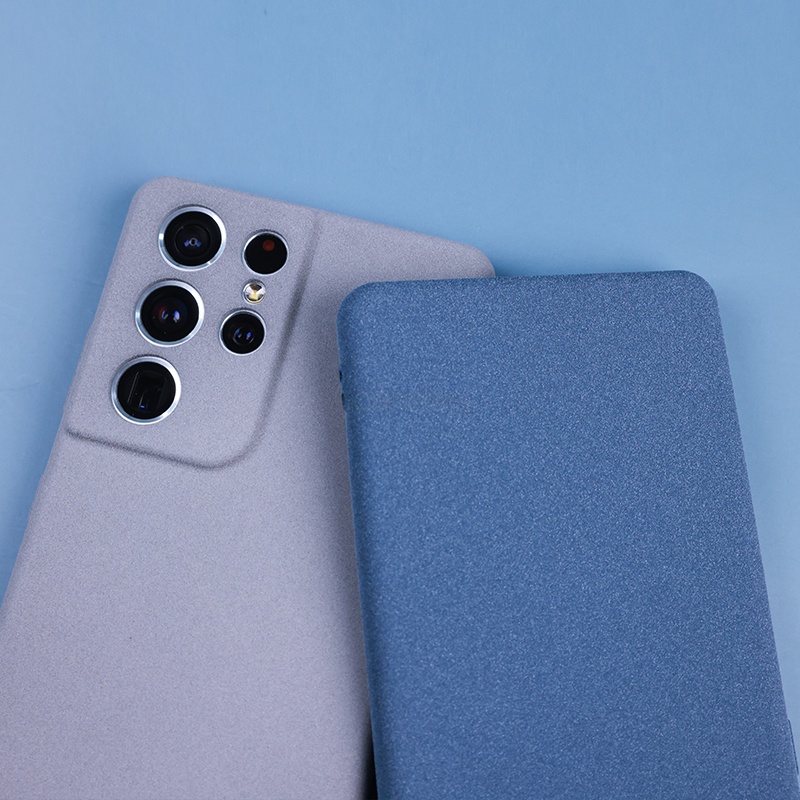 Ốp Điện Thoại Mềm Mặt Nhám Chống Dấu Vân Tay Cho Samsung Galaxy S22 Ultra S20 FE S21 Plus