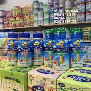 Sữa Pediasure nước Vani 237ml Mỹ, Fiber