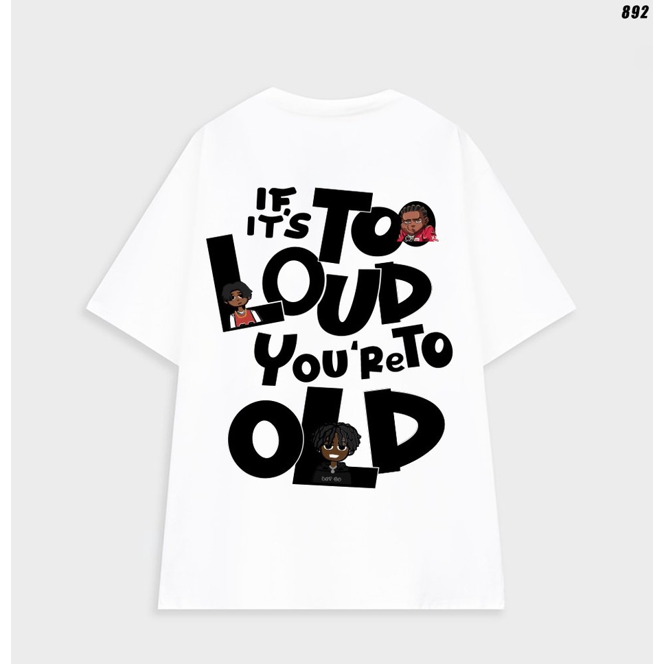 Áo phông tay lỡ form rộng unisex To Loud 892 HY KOREA
