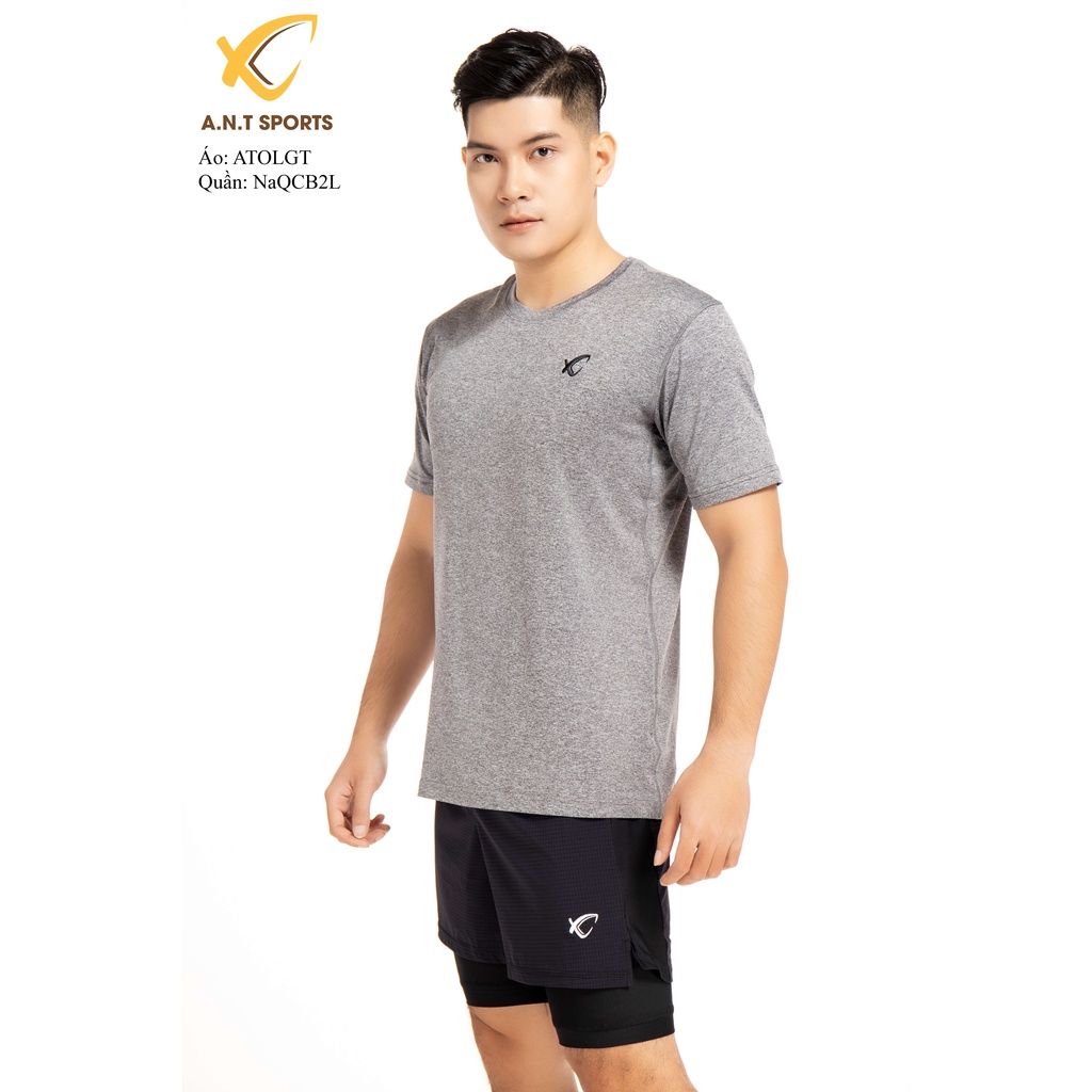 Quần Nam Chạy Bộ 2 Lớp A.N.T Sports Chất Liệu Poly 4 Chiều Mềm Mịn