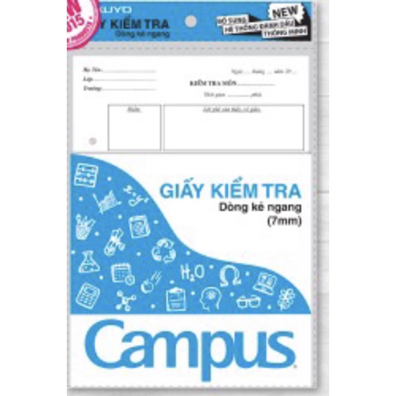 Giấy kiểm tra cấp 2 Campus