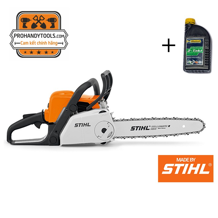 Máy Cưa Xích STIHL MS 180 C-BE Đồng Bộ Lam Xích 18in + Tặng nhớt Rheinol Đức - thắng máy cưa xích