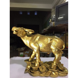 Tượng đá phong thủy con trâu tiền - v2