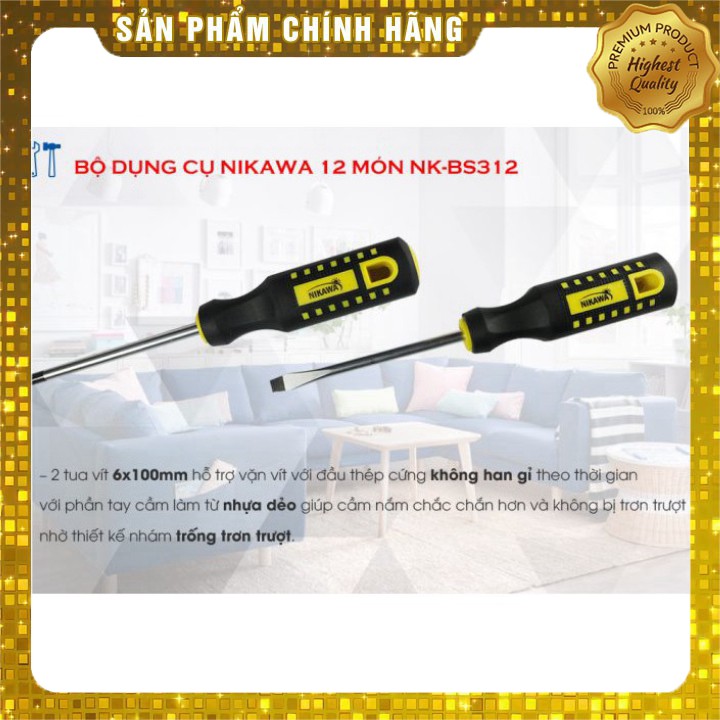 Bộ dụng cụ 12 món đa năng Nikawa NK-BS312 VẬN CHUYỂN SIÊU RẺ