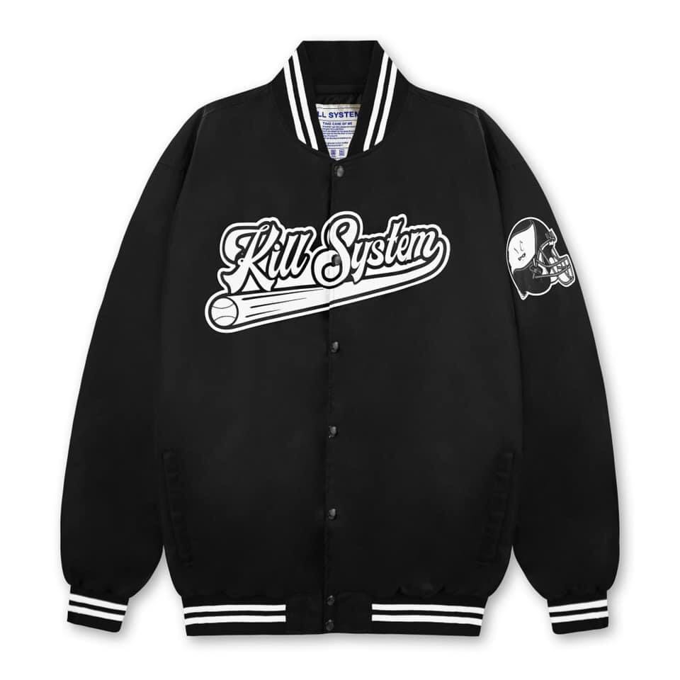 Áo khoác bomber unnisex chữ Kill system_Áo khoác nam nữ basic, hottrend