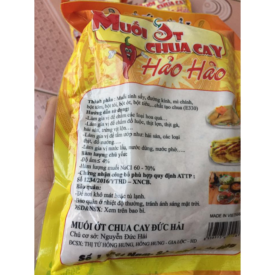 MUỐI ỚT CHUA CAY 500gr ( ĐỨC HẢI ) | BigBuy360 - bigbuy360.vn