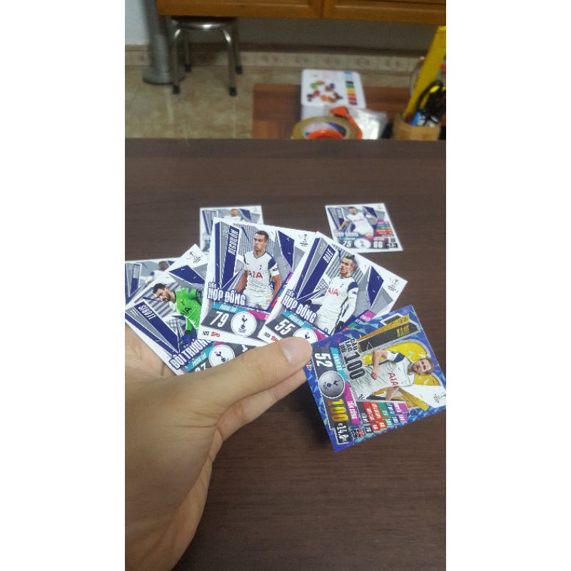 - Set thẻ in Match Attax Tottenham Hotspur phiên bản Poca 2021