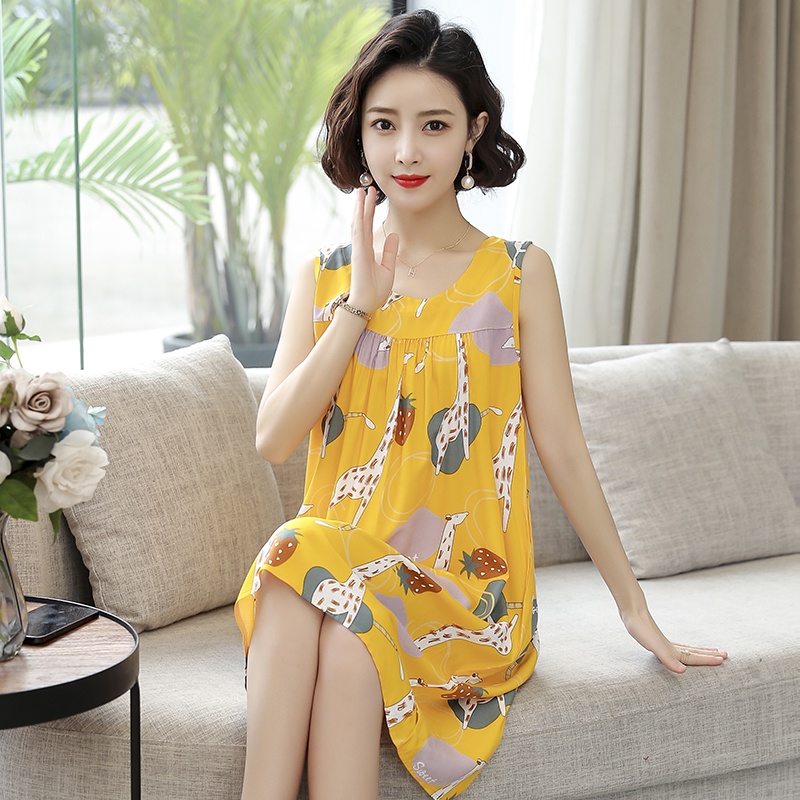 bigsize trung niên đầm bigsize đầm lụa bigsize nữ set áo bigsize nữ set bigsize nữ áo quần  sét bigsize nữĐầm Ngủ Cotton Lụa Tay Ngắn Thời Trang Mùa Hè Cho Phụ Nữ Trung Niên bigsize trang chủ Đồ ngủ không tay set bigsize nữ  set bigsiz