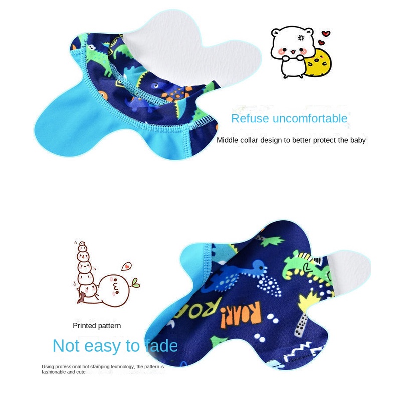 ♛Bộ Đồ Bơi Họa Tiết Khủng Long Hoạt Hình Dễ Thương Cho Bé Trai